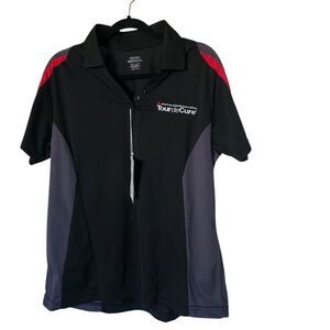 Exteme Performance Ladies Tour de Cure Black,Gray,Eed Polo Shirt Size XL